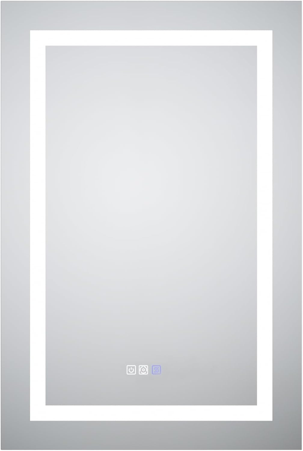 LED Medicine Cabinet with Left-Swing Door, Anti-Fog Mirror, Dimmable Lighting & Built-In Outlets 24" x 36"