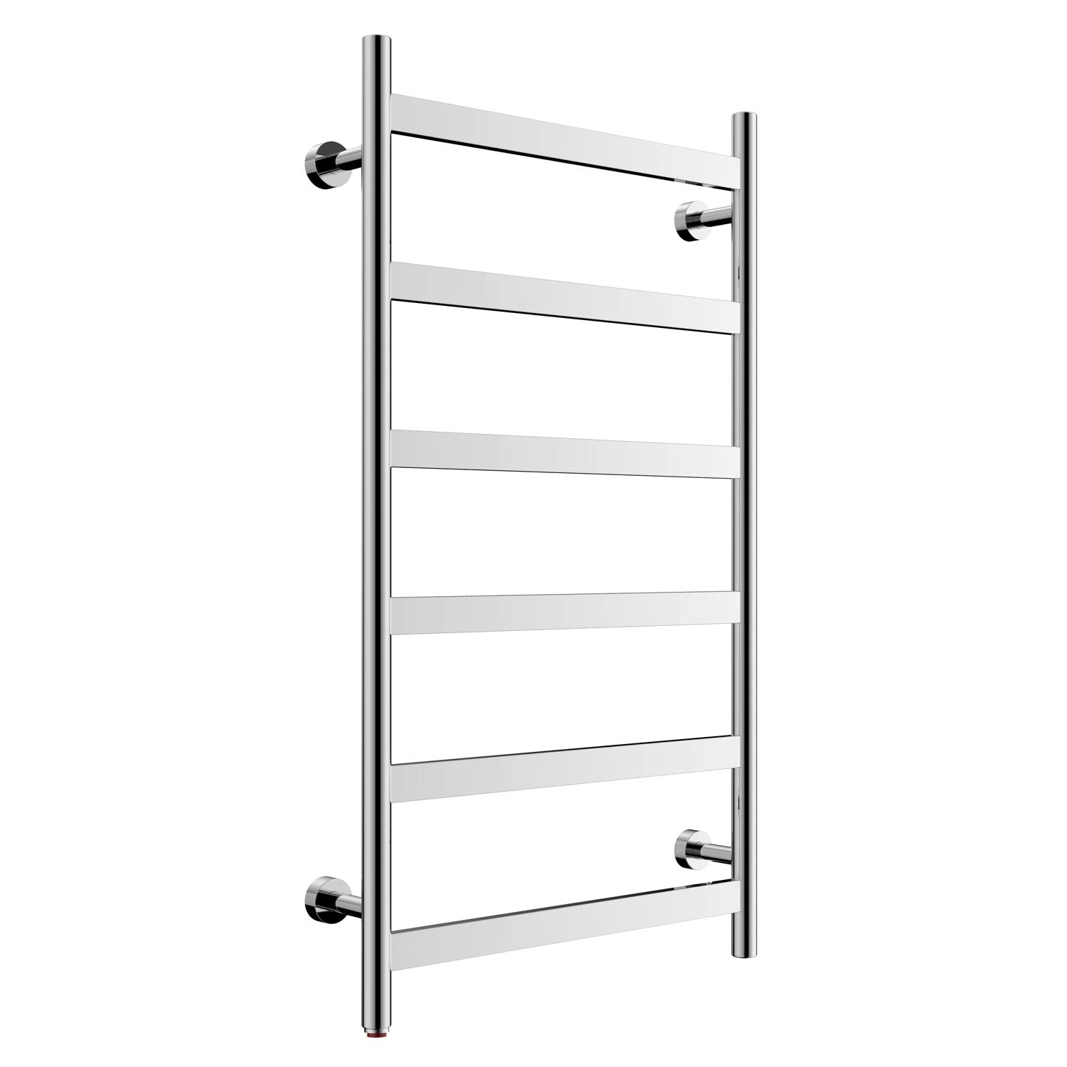Towel Warmer 6 Flat Bar 24"x42" Wall-Mounted, Hardwired/Plug-In Mirror Polish