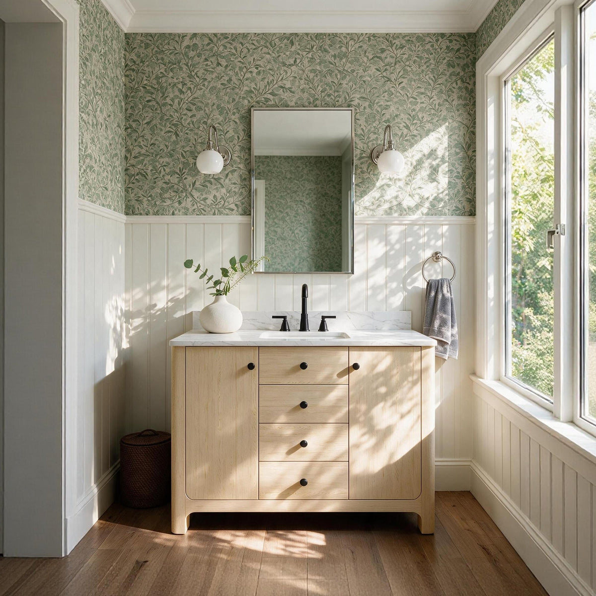 Canyon 48" Single Sink Freestanding Bath Vanity with Stone Top, Solid Wood, Soft-Close, Assembled
