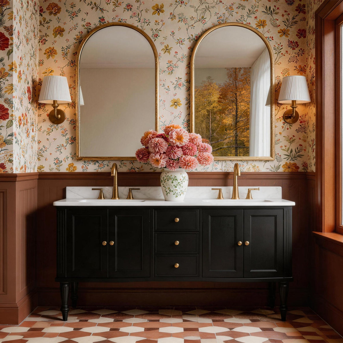 Elara 60" Double Sink Freestanding Bath Vanity with Stone Top, Solid Wood, Soft-Close, Assembled