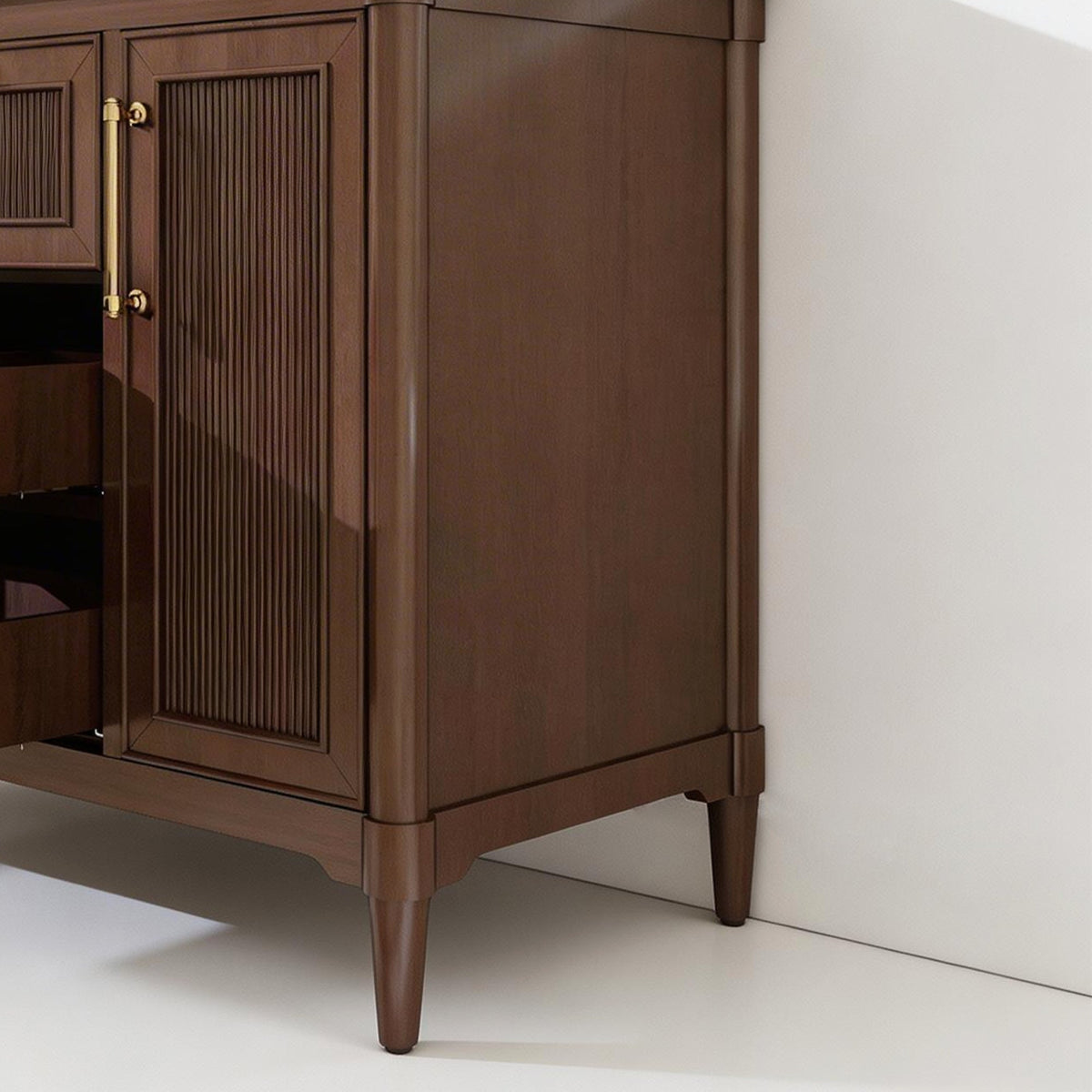 Vantara 48" Single Sink Freestanding Bath Vanity with Stone Top, Solid Wood, Soft-Close, Assembled