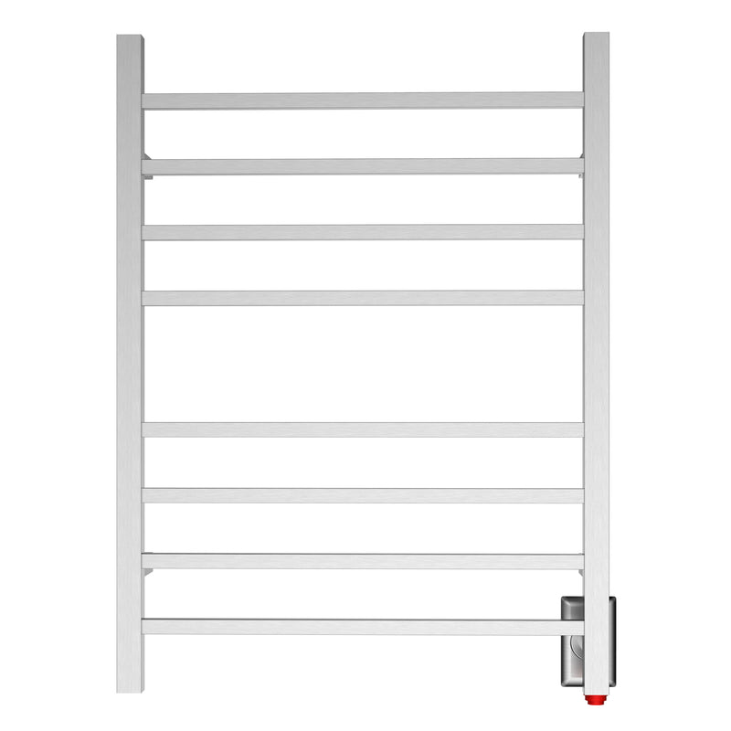 8 Square Bar Hardwired/Plug-in, wall-mounted, Towel Warmer HG-6484