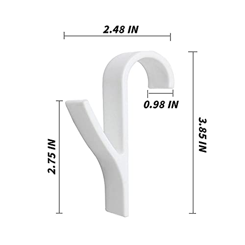 HEATGENE ABS Y-Shaped Hooks - Compatible with HEATGENE Liquid Filled Smart Towel Warmers (Include Model: HG-R0285, HG-R0246, HG-R0286, HG-R02106, HG-R02126 Series) RP4819W