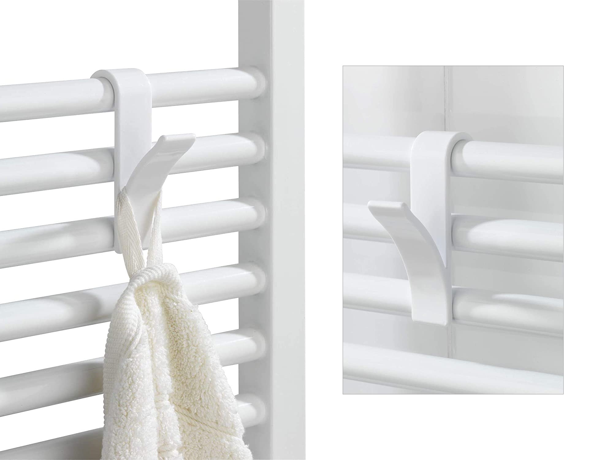 HEATGENE ABS Y-Shaped Hooks - Compatible with HEATGENE Liquid Filled Smart Towel Warmers (Include Model: HG-R0285, HG-R0246, HG-R0286, HG-R02106, HG-R02126 Series) RP4819W