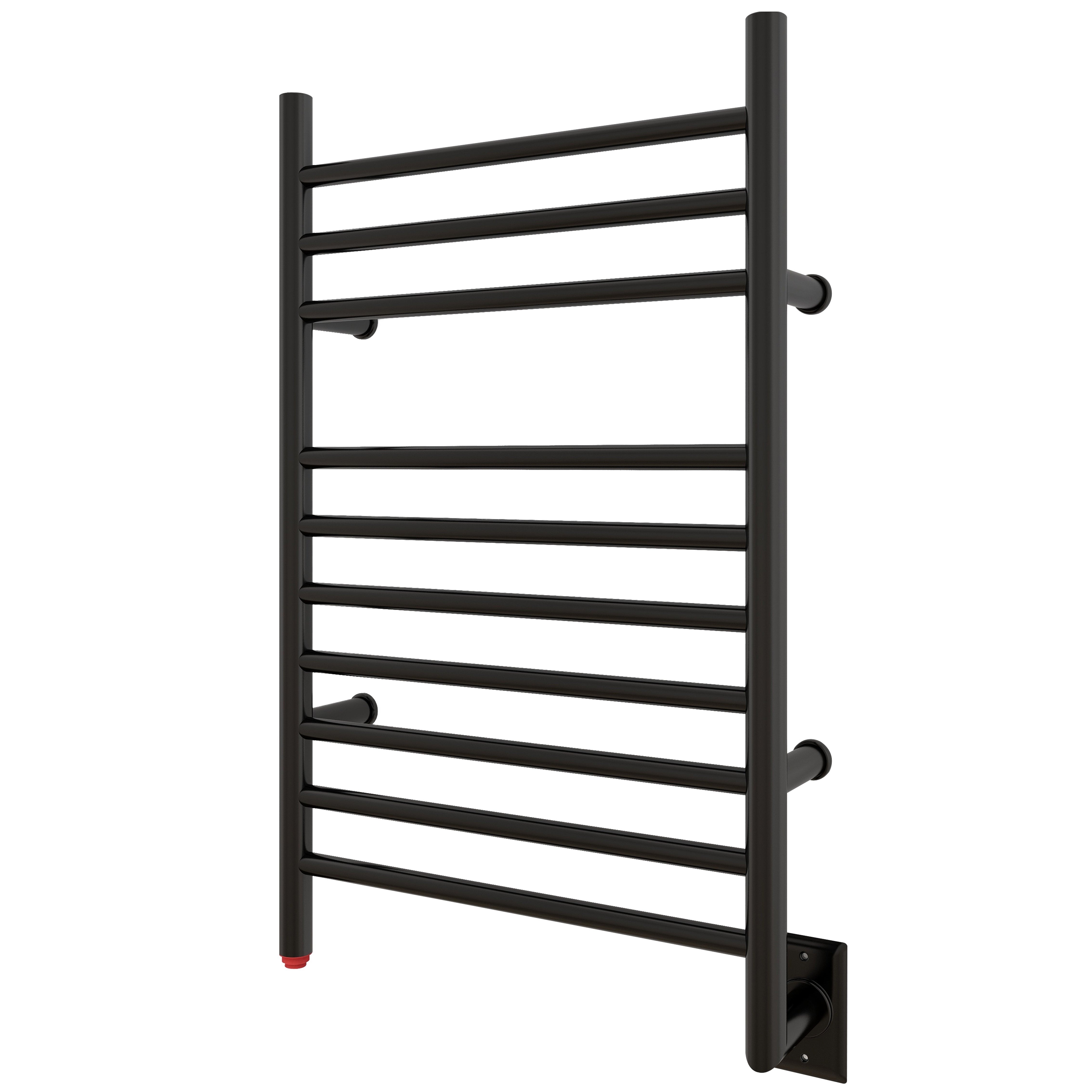 Towel Warmer 10 Straight Bar 20"x32" Wall-Mounted, Hard-Wired Matte Black