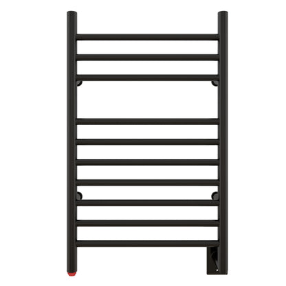 Towel Warmer 10 Straight Bar 20"x32" Wall-Mounted, Hard-Wired Matte Black