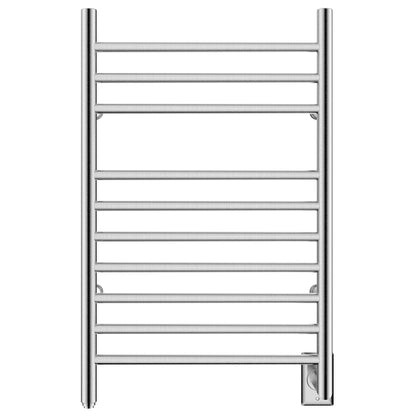 Towel Warmer 10 Straight Bar 20"x32" Wall-Mounted, Hard-Wired Brushed Polish