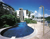HEATGENE Stainless Steel Freestanding Outdoor Shower for Outside/Swimming Pools - Brushed Gold -  HG9008-BG