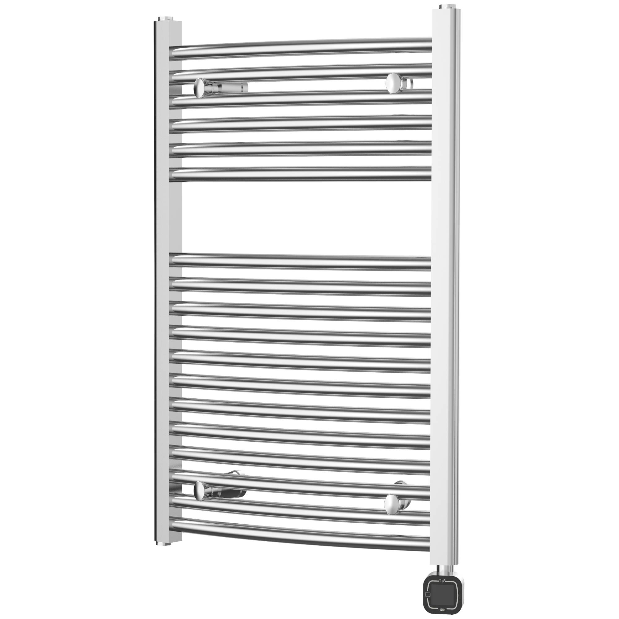 Towel Warmer Radiator 18 Curved Bars with Programmable Smart Control, 20"x32" Chrome