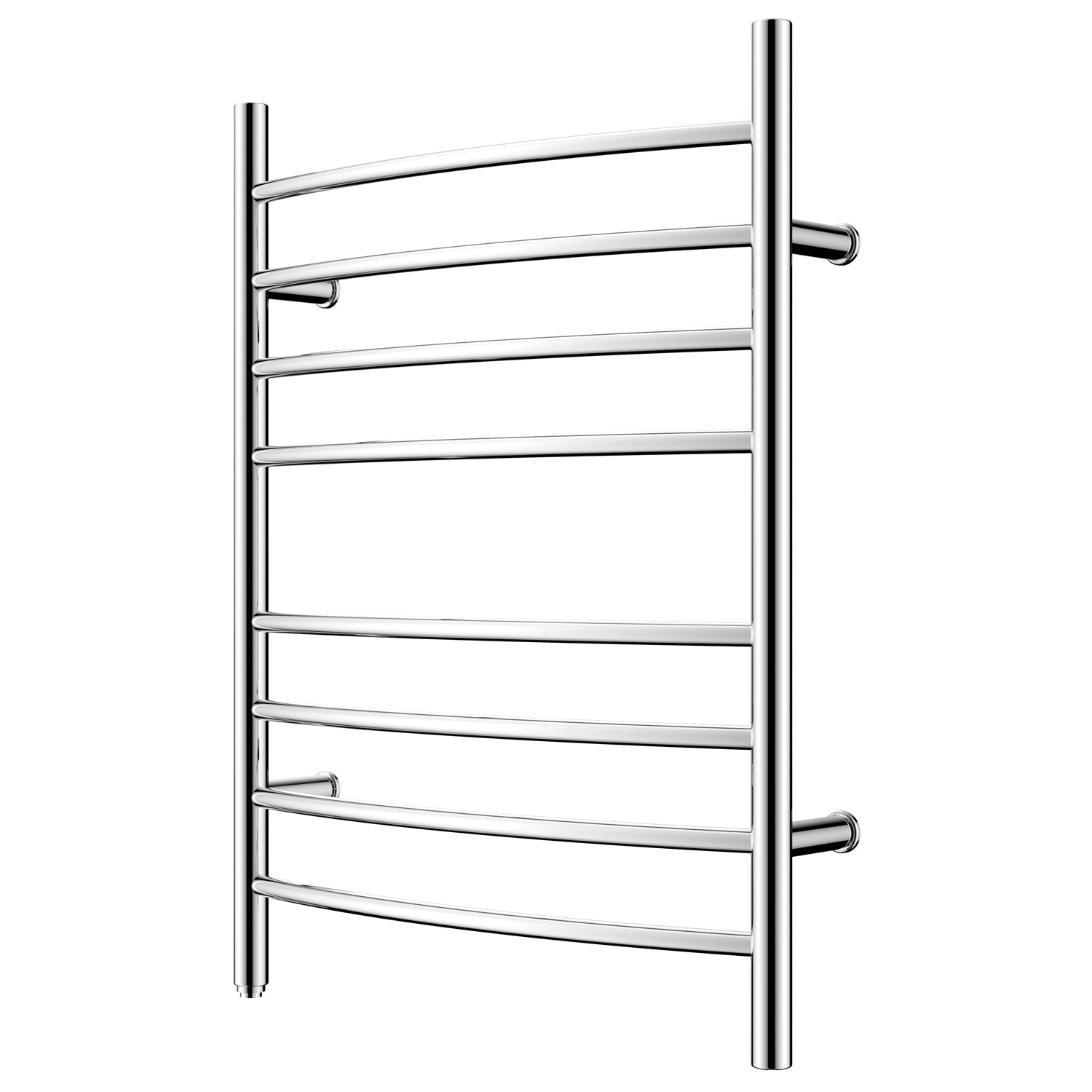 Towel Warmer 8 Curved Bar 24"x32" Plug-in, Wall-Mounted Mirror Polish