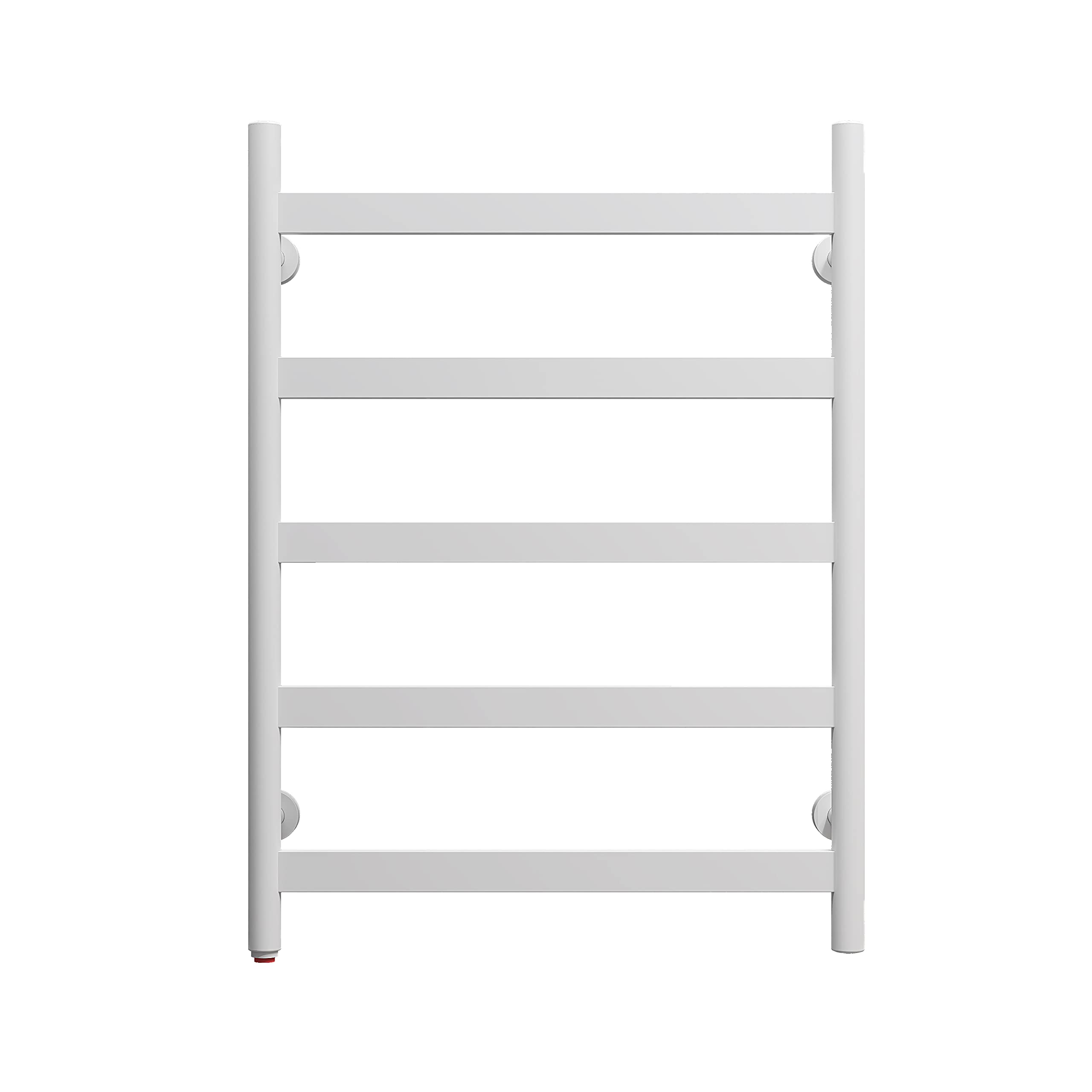 Towel Warmer 5 Flat Bar 24"x32" Wall-Mounted, Hardwired/Plug-In Gloss White