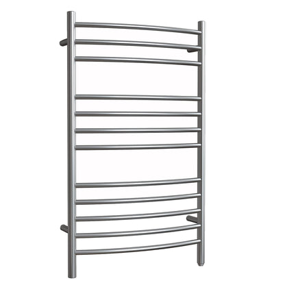 Towel Warmer 12 Curved Bar 24"x40" Hardwired/Plug-in Grey