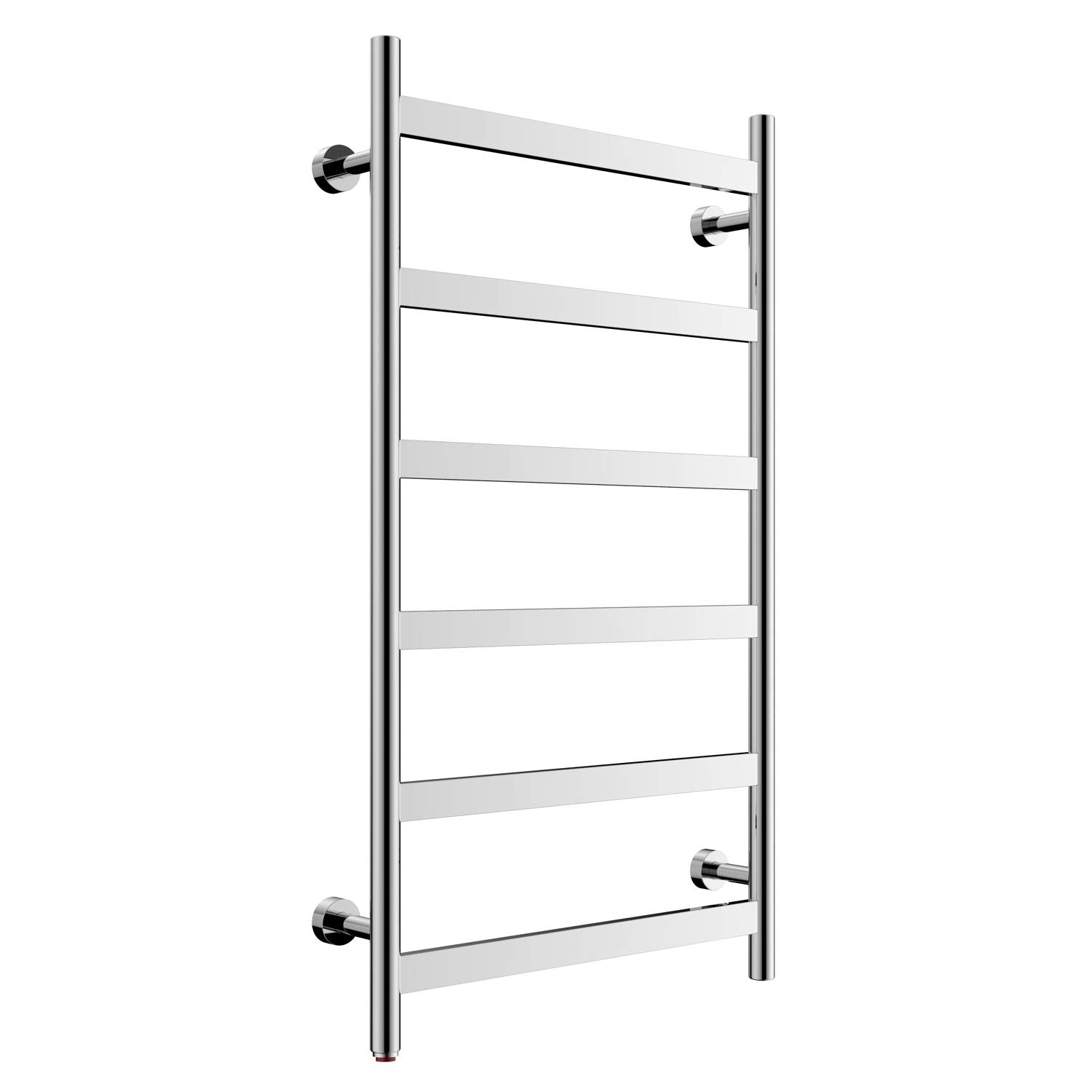 Towel Warmer 6 Flat Bar 24"x42" Wall-Mounted, Hardwired/Plug-In Mirror Polish