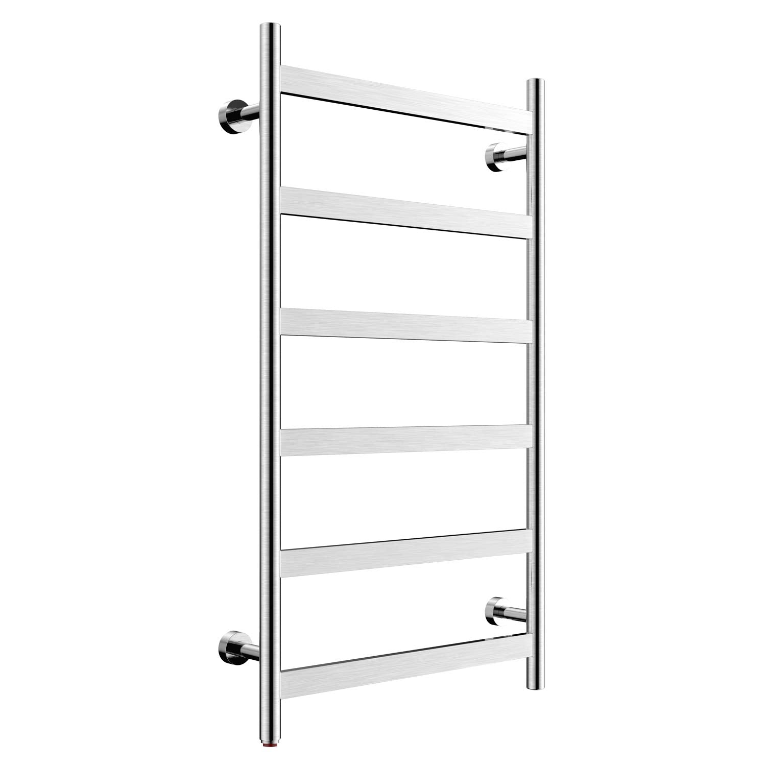 Towel Warmer 6 Flat Bar 24"x42" Wall-Mounted, Hardwired/Plug-In Brushed Polish