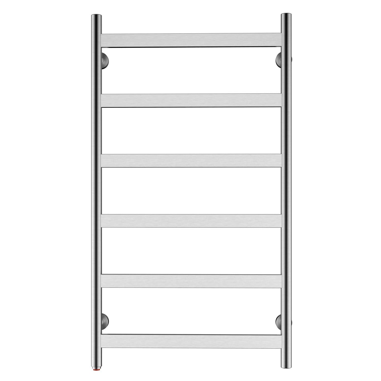 Towel Warmer 6 Flat Bar 24"x42" Wall-Mounted, Hardwired/Plug-In Brushed Polish