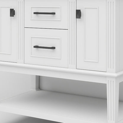Bosun 36" Single Sink Freestanding Bath Vanity with Stone Top, Solid Wood, Soft-Close, Assembled