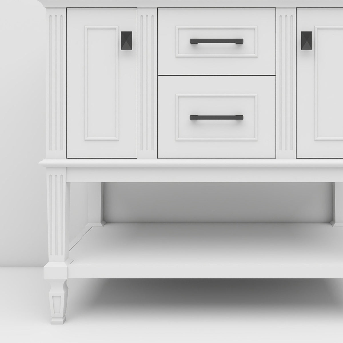 Bosun 36" Single Sink Freestanding Bath Vanity with Stone Top, Solid Wood, Soft-Close, Assembled