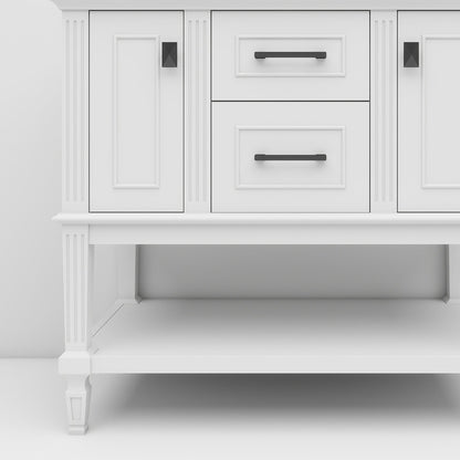 Bosun 36" Single Sink Freestanding Bath Vanity with Stone Top, Solid Wood, Soft-Close, Assembled