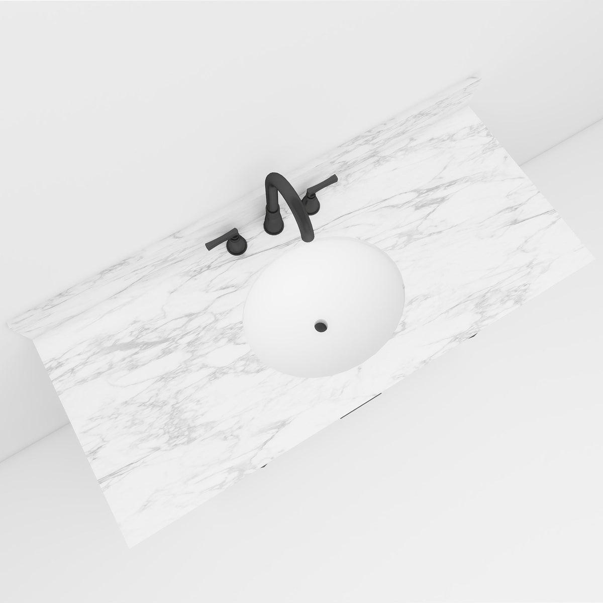 Bosun 48" Single Sink Freestanding Bath Vanity with Stone Top, Solid Wood, Soft-Close, Assembled