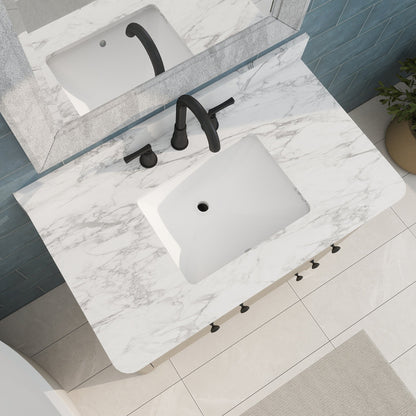 Canyon 36" Single Sink Freestanding Bath Vanity with Stone Top, Solid Wood, Soft-Close, Assembled