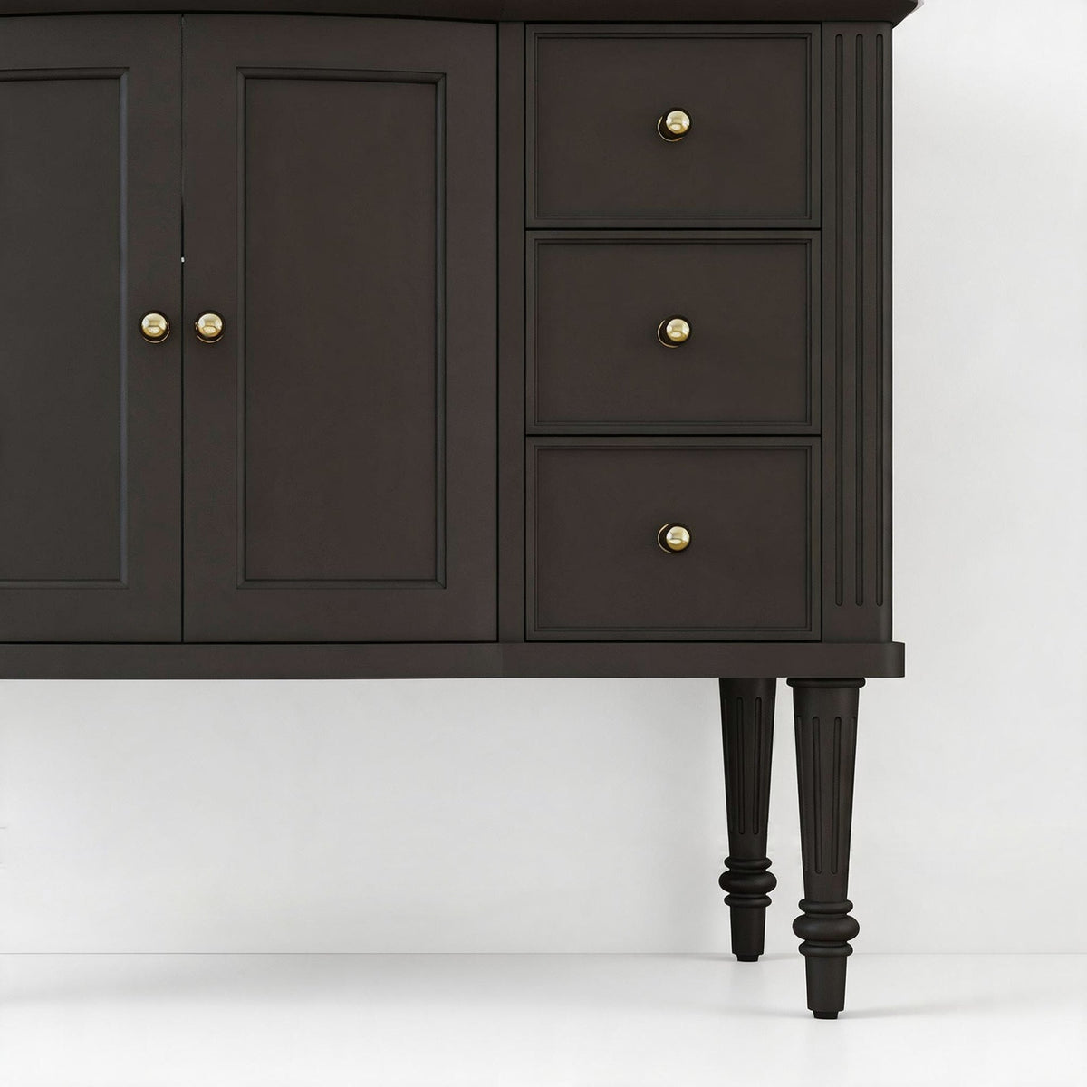 Elara 48" Single Sink Freestanding Bath Vanity with Stone Top, Solid Wood, Soft-Close, Assembled