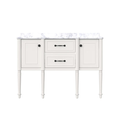 Modish 48" Single Sink Freestanding/Floating Bath Vanity with Stone Top, Solid Wood, Soft-Close, Assembled