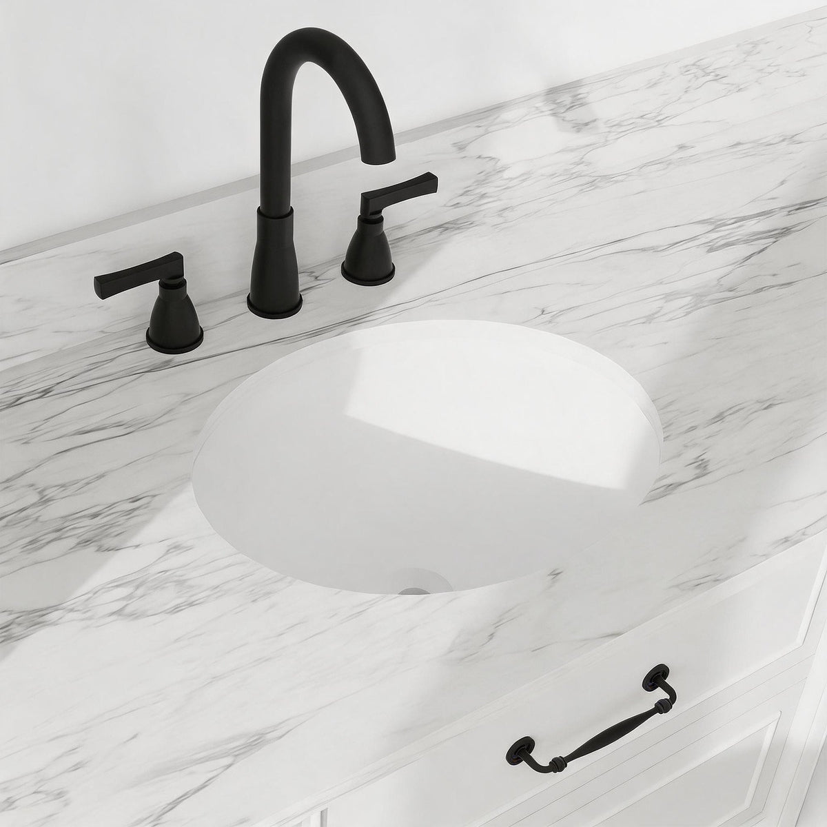 Modish 60" Single Sink Freestanding/Floating Bath Vanity with Stone Top, Solid Wood, Soft-Close, Assembled