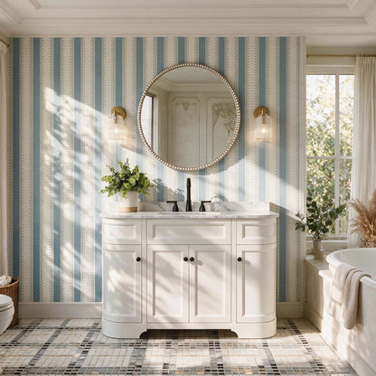 Opuluxe 48" Single Sink Freestanding Bath Vanity with Stone Top, Solid Wood, Soft-Close, Assembled