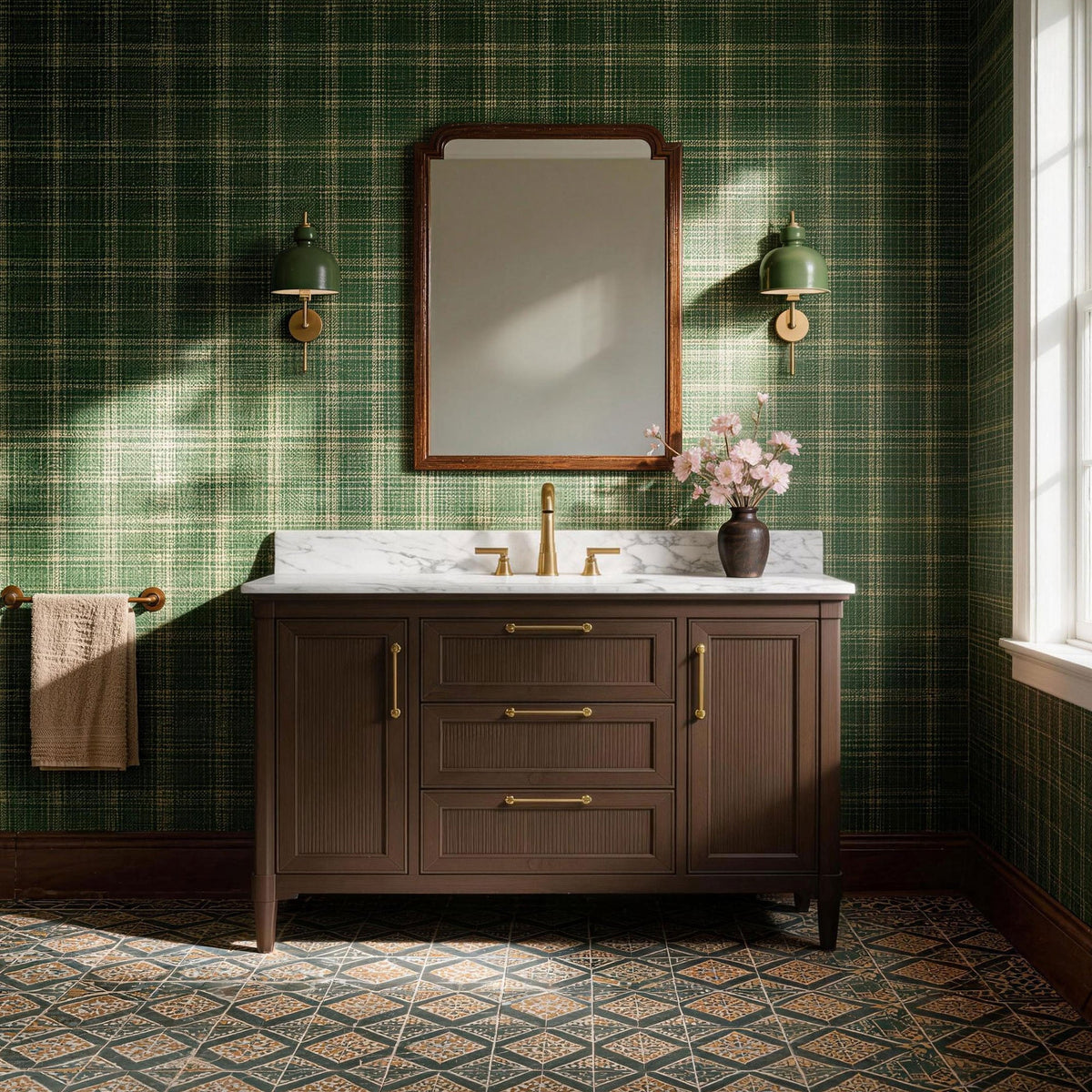 Vantara 48" Single Sink Freestanding Bath Vanity with Stone Top, Solid Wood, Soft-Close, Assembled