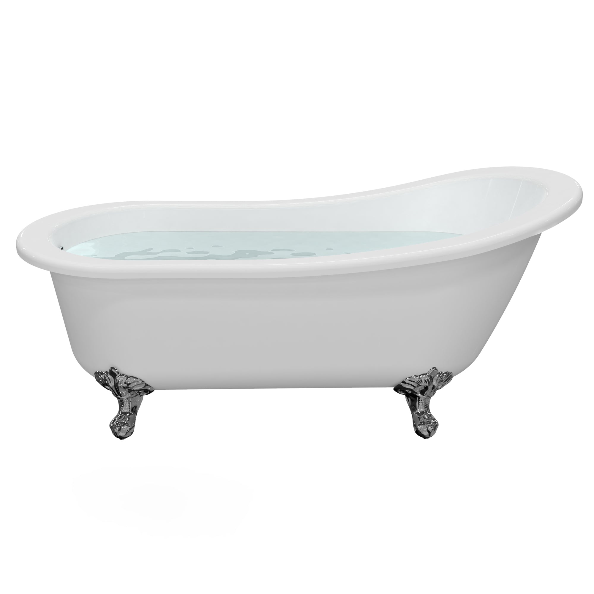 Freestanding Soaking Tub, Acrylic, UPC Certified, Drain & Overflow Assembly Included