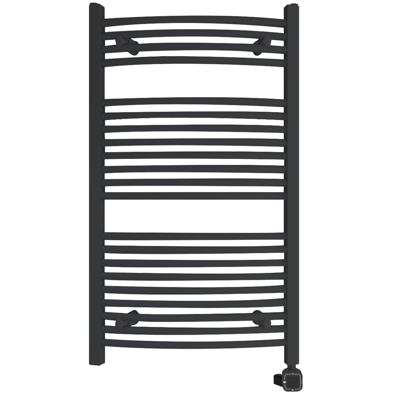 HEATGENE Large Electric Radiator Towel Warmer with Programmable Smart Timer and Temperature Control, Brushed/ Chrome/ Matte Black/ Gloss White HG-R02106