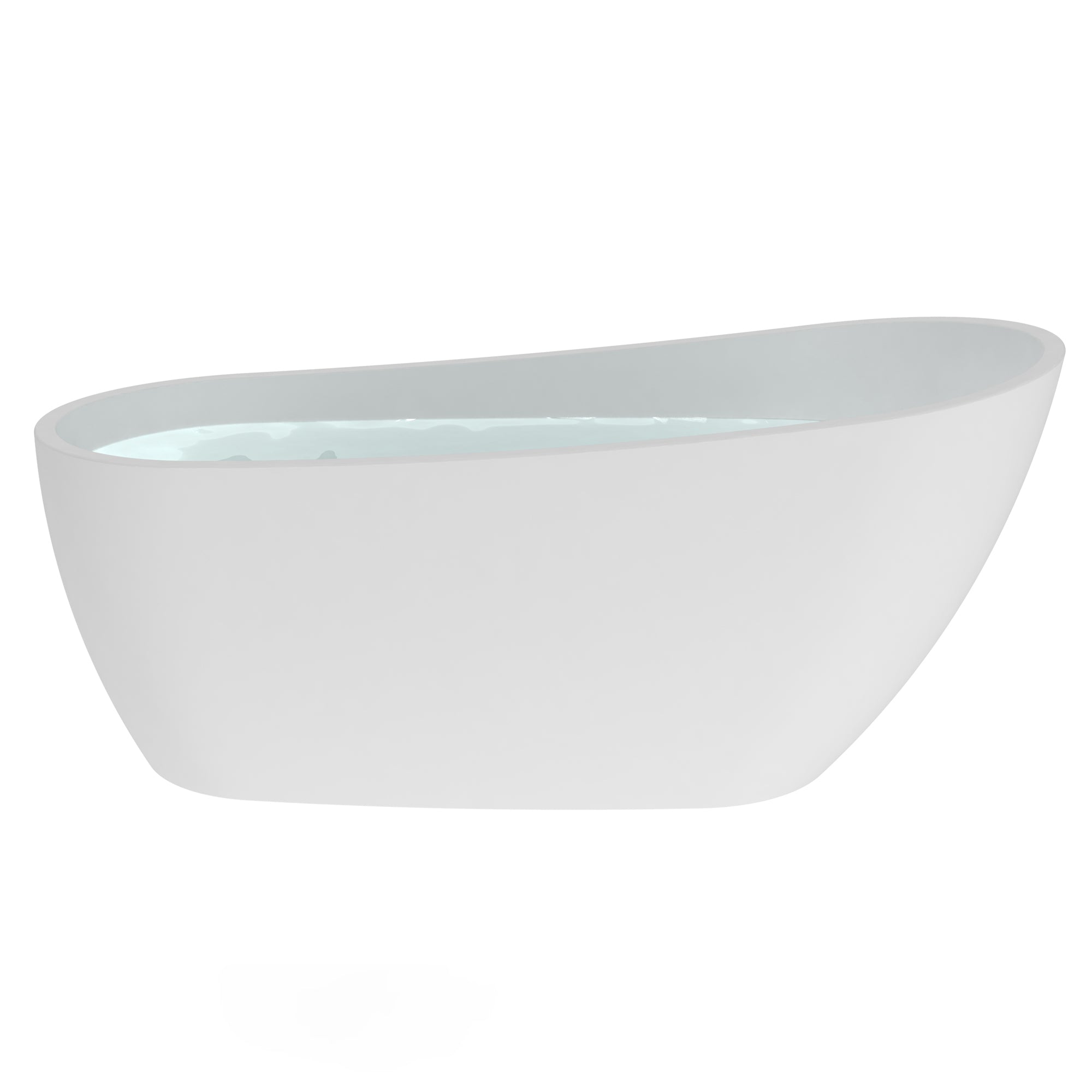 Acrylic Freestanding Soaking Bathtub, UPC Certified, Drain & Overflow Assembly Included