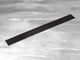 HEATGENE 24"/36" Stainless Steel Linear Rectangle Shower Floor Drain with Removable Quadrato Pattern Grate, Venetian Bronze HB-LDN-VB