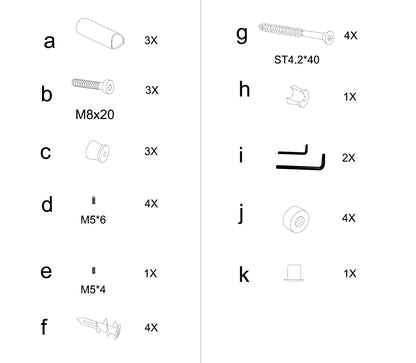 Towel Warmer Parts for 6 Flat Bar HG-64137