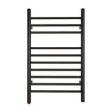 Hardwired/Plugin Narrow (19.7in) Straight Bar Towel Warmer With 4 supports Brushed/Mirror/Black HG-64171N