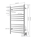 Wholesale 5pcs Heatgene 12 Curved Bar Hardwired/Plug-in Towel Warmer - HG-6441
