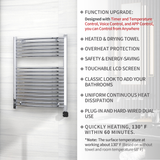 Wholesale 5pcs HEATGENE Large Liquid Filled Smart Towel Warmer with Timer and Temperature Control, Works with Alexa and Google Home, Brushed/ Chrome/ Matte Black HG-R0286