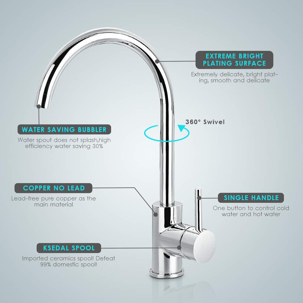 Kitchen Faucets Single Handle Brass Sink Bar Faucet