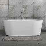 Bathtub Faucet Freestanding Floor Mounted Tub Filler Bath Mixer with Hand Shower