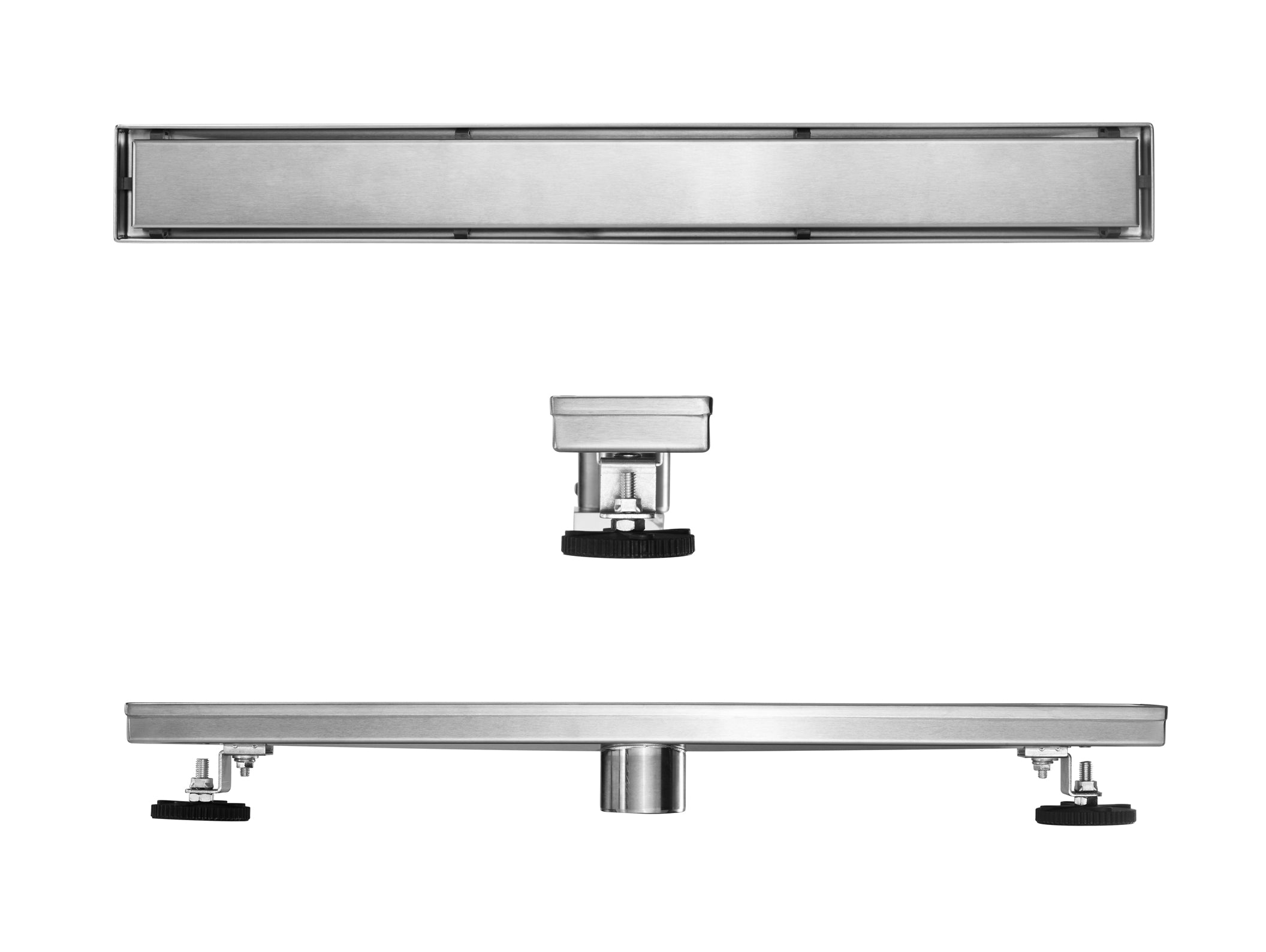 Linear Floor Drain Stainless Steel Rectangle 24"/36"/48"