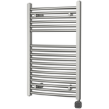 HEATGENE Electric Radiator Towel Warmer with Programmable Smart Timer and Temperature Control, Brushed/ Chrome/ Matte Black HG-R0285