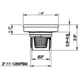 HEATGENE 4"/6" Square Stainless Steel Shower Floor Drain with Removable Quadrato Pattern Grate, Venetian Bronze HB-DN-VB