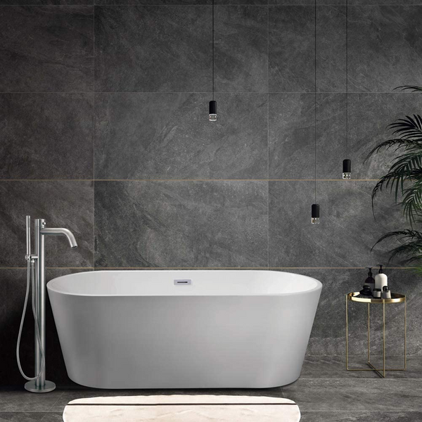 Wholesale 5pcs HEATGENE Bathtub Faucet Freestanding Tub Filler Floor Mounted with Handheld Shower - HG9011