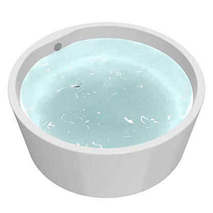 Freestanding Bathtub 59" Acrylic Contemporary Soaking Tub UPC Certified Drain & Overflow Assembly Included