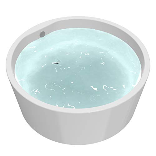 Freestanding Bathtub 59" Acrylic Contemporary Soaking Tub UPC Certified Drain & Overflow Assembly Included