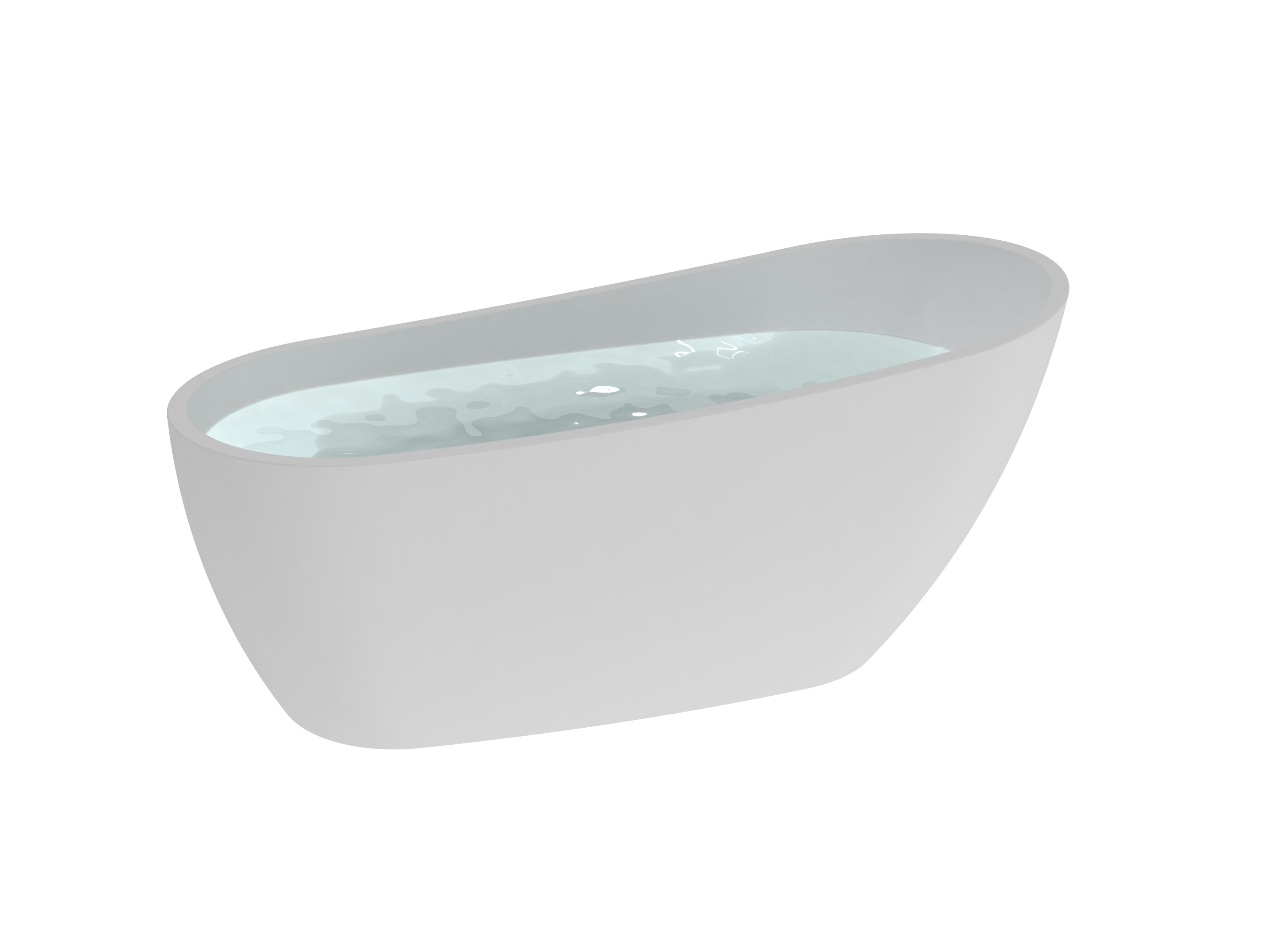 Acrylic Freestanding Soaking Bathtub, UPC Certified, Drain & Overflow Assembly Included