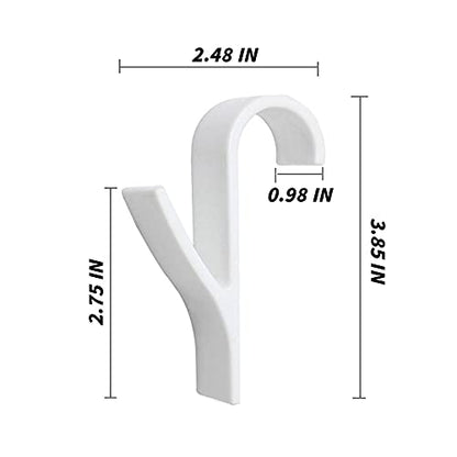 HEATGENE ABS Y-Shaped Hooks -  Compatible with HEATGENE Liquid Filled Smart Towel Warmers (Include Model: HG-R0285, HG-R0246, HG-R0286, HG-R02106, HG-R02126 Series) RP4819W